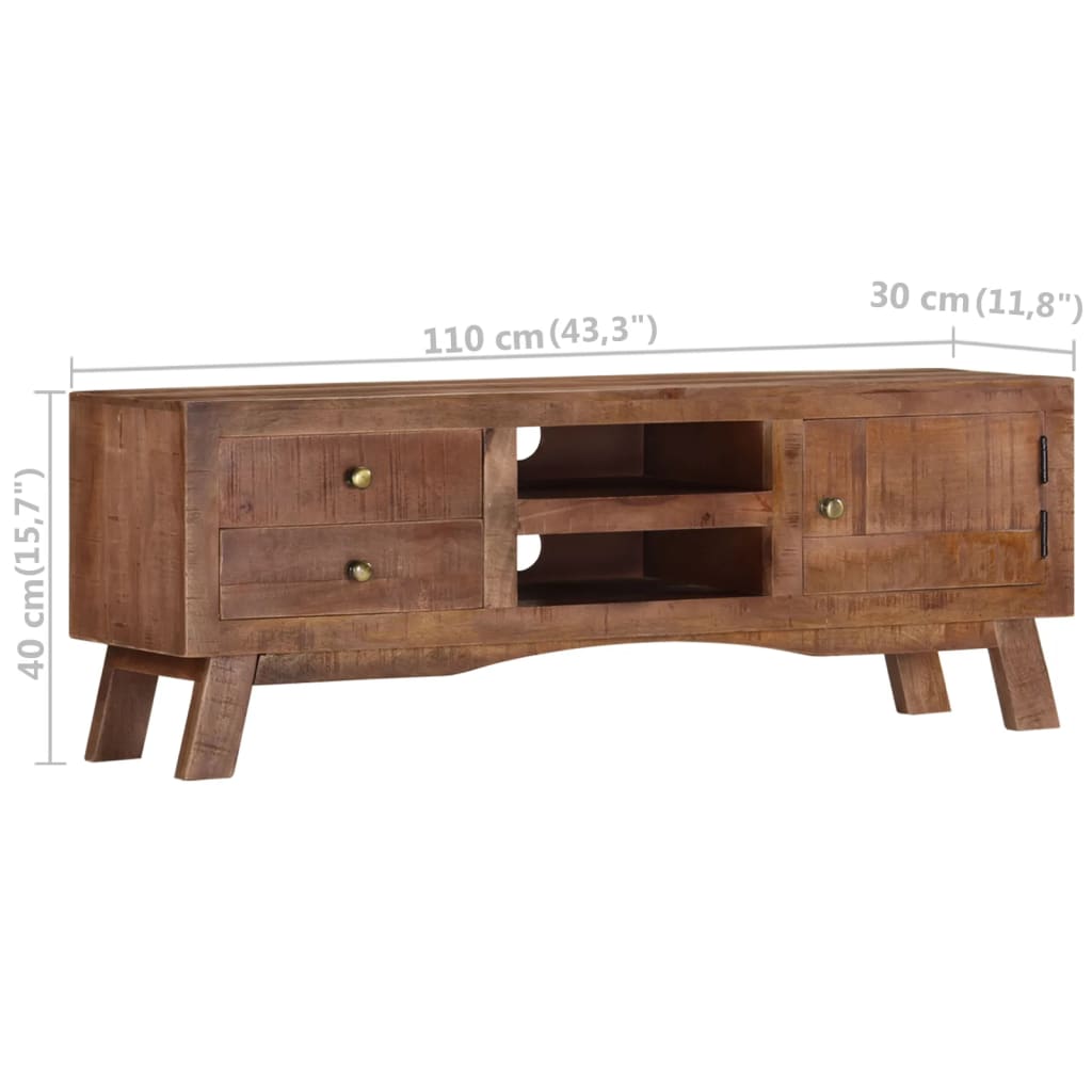 Bois manguier brut 110x30x40