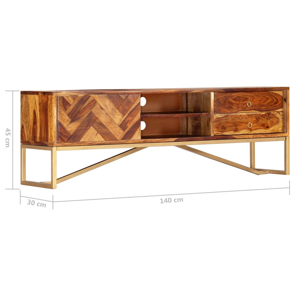Bois de sesham massif 140x30x45