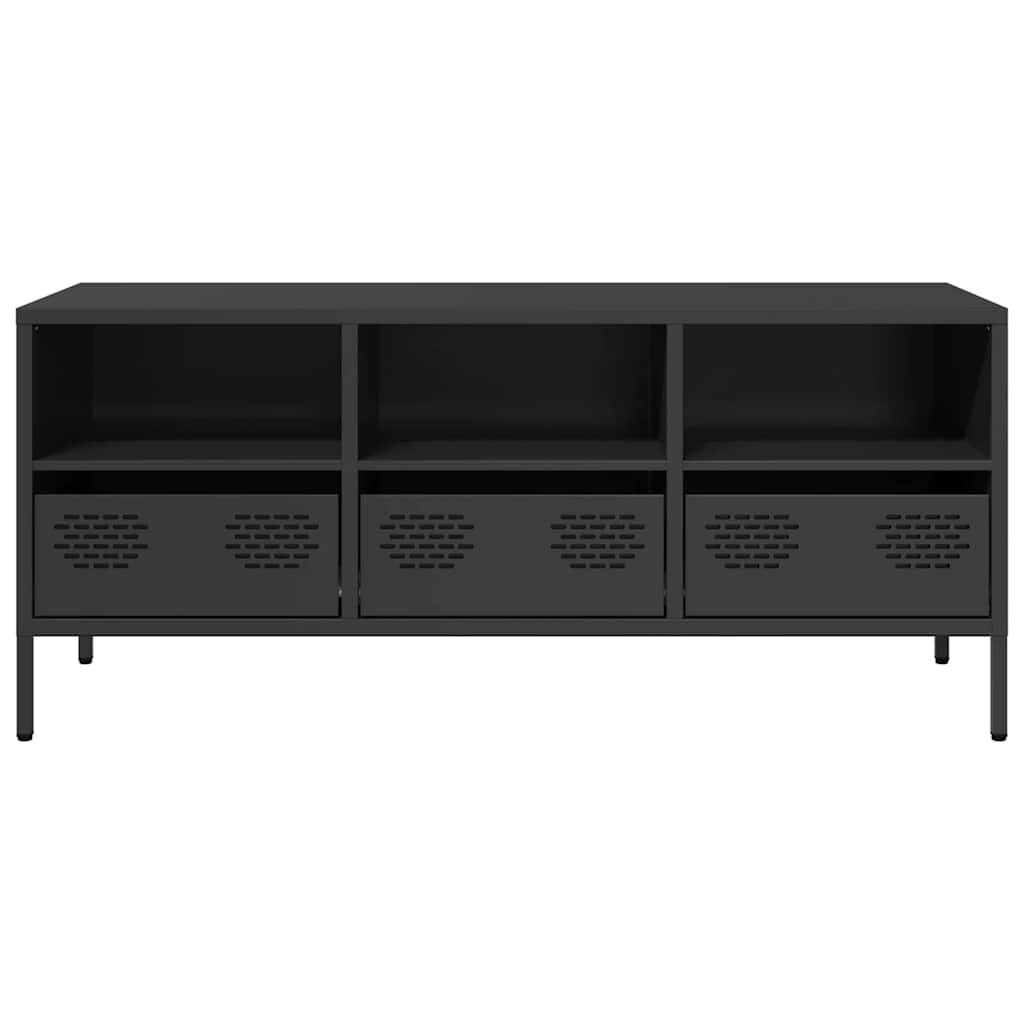 Meuble acier noir 101,5x39x43,5