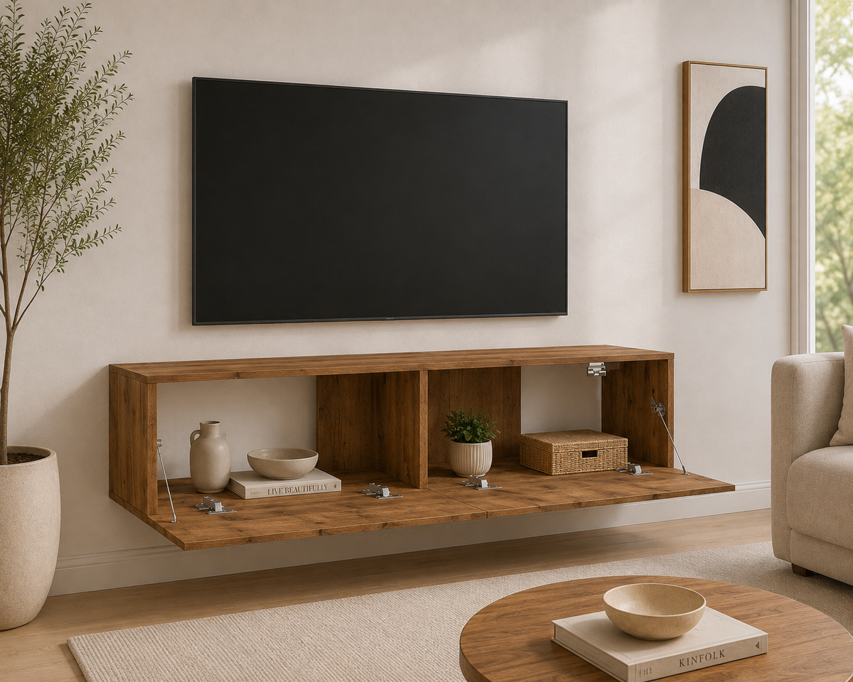 Bois chêne artisanal mural 120x30x30