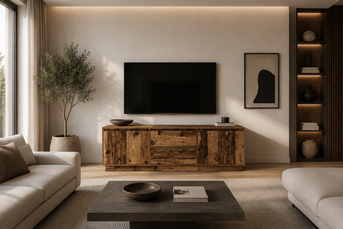 Vieux bois éclairage LED 193,5x41x50